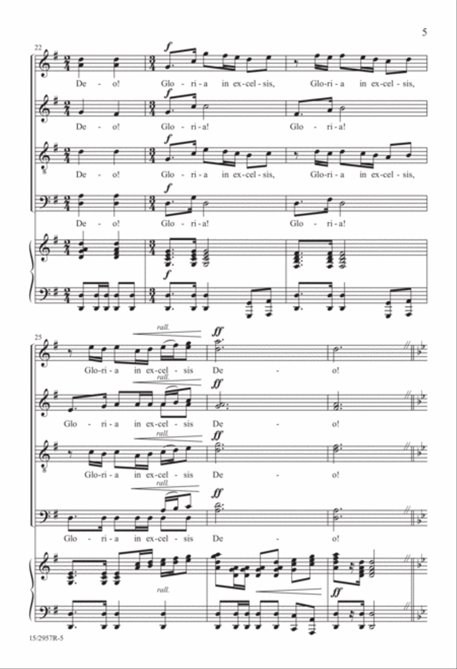 Gloria in Excelsis Deo (from “Gloria”) Divisi scores gallery preview page 6
