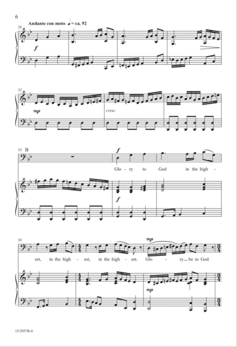 Gloria in Excelsis Deo (from “Gloria”) Divisi scores gallery preview page 7