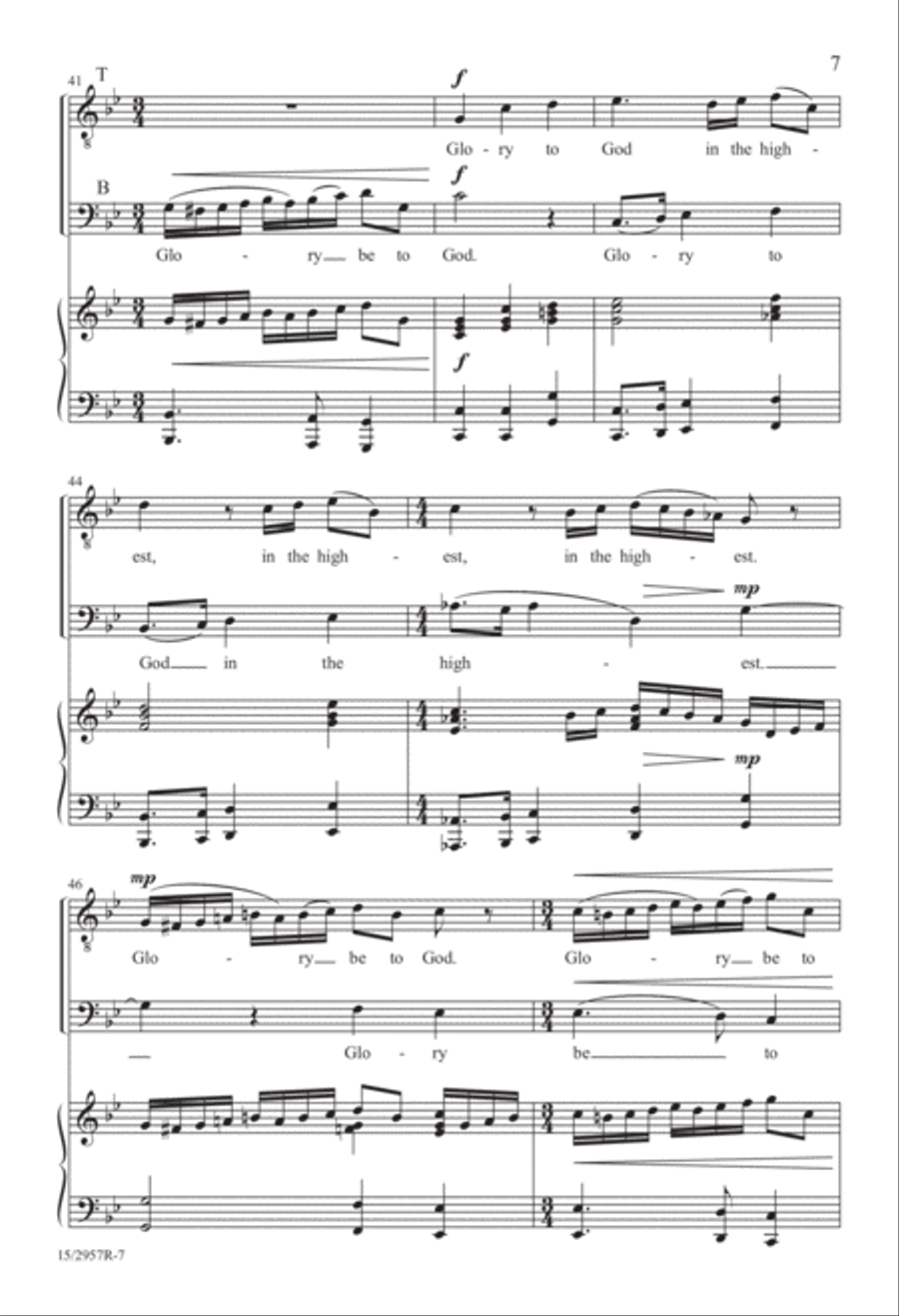 Gloria in Excelsis Deo (from “Gloria”) Divisi scores gallery preview page 8