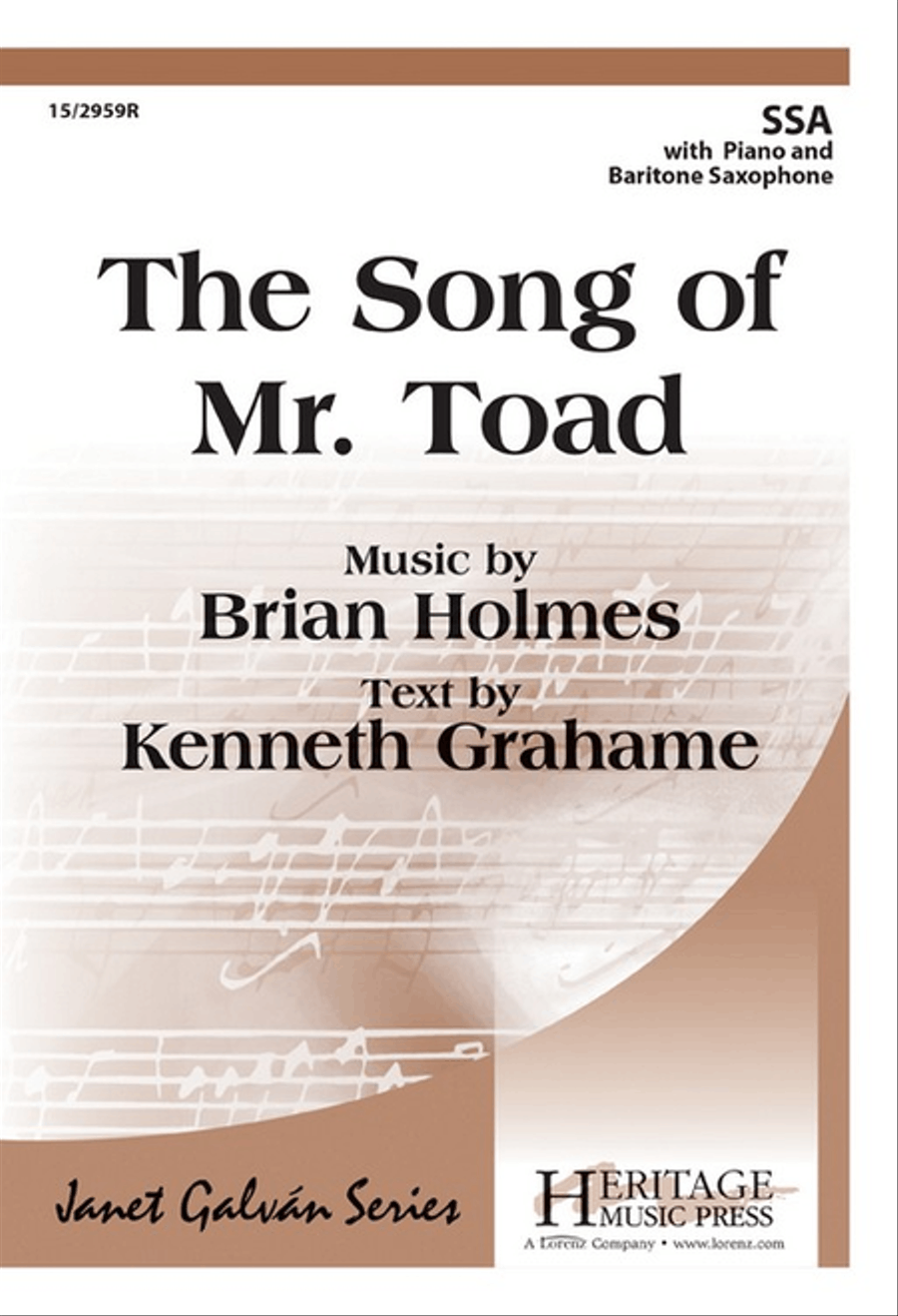The Song of Mr. Toad The Song of Mr. Toad SSA scores gallery preview page 1