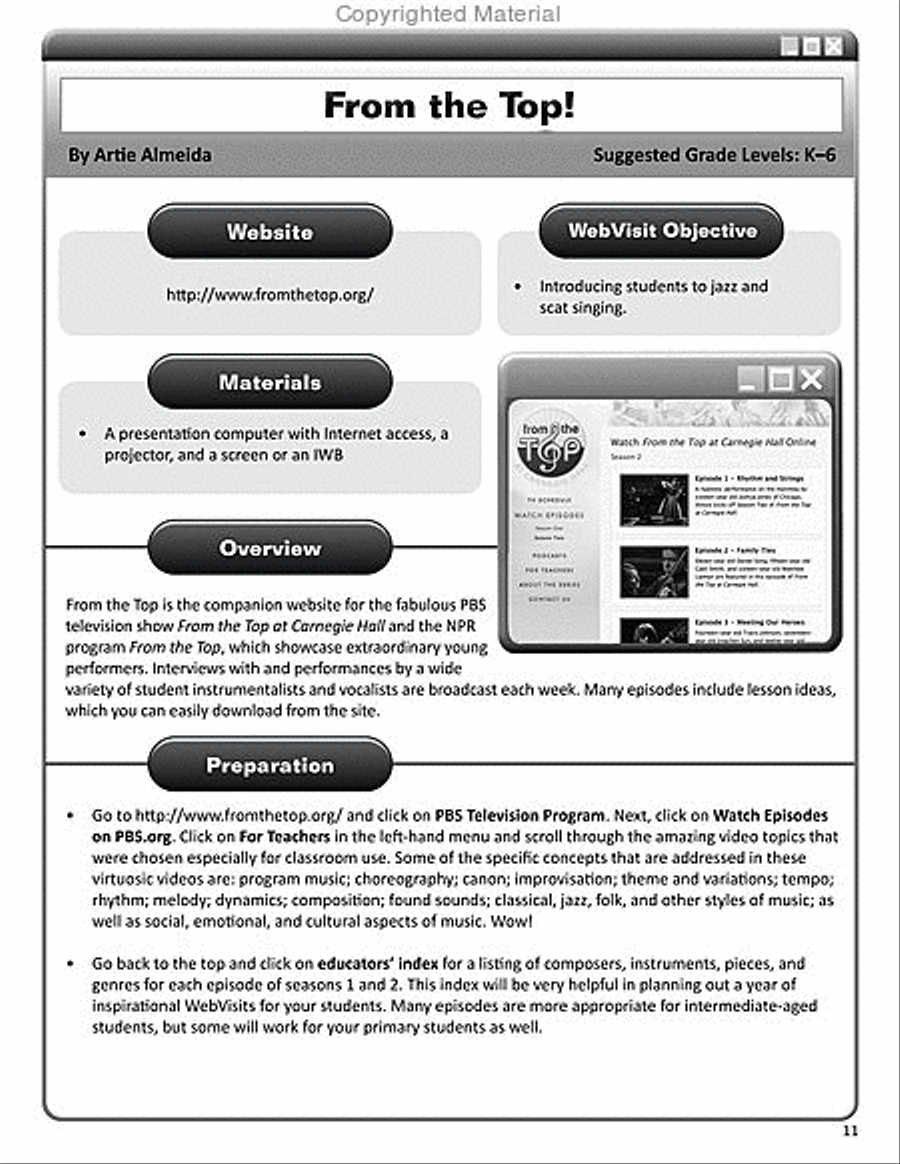 A Wide World of WebVisits 2012 Activity Books scores gallery preview page 2