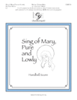 Sing of Mary, Pure and Lowly (Handbell Score)