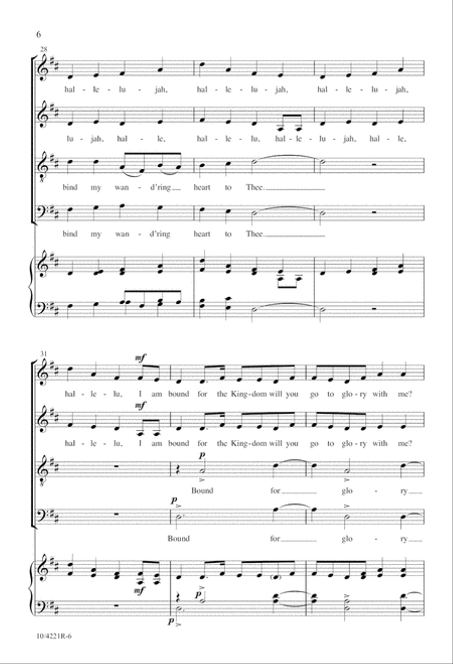 I Am Bound for the Kingdom 4-Part scores gallery preview page 7