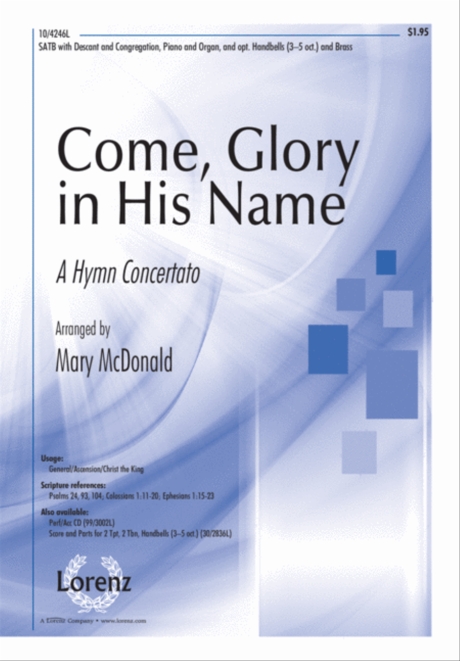 Come, Glory in His Name Come, Glory in His Name 4-Part scores gallery preview page 2