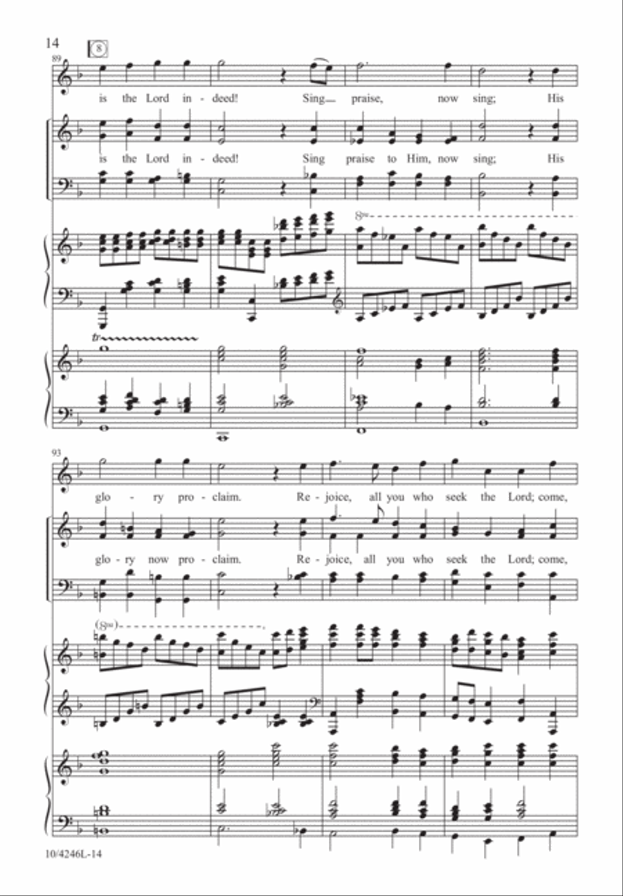 Come, Glory in His Name Come, Glory in His Name 4-Part scores gallery preview page 15