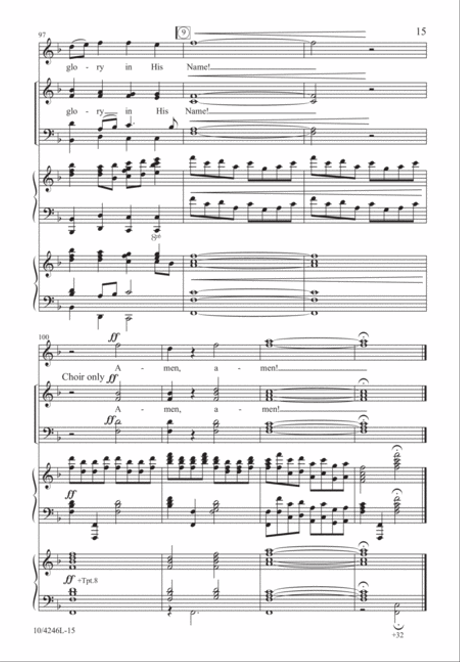 Come, Glory in His Name Come, Glory in His Name 4-Part scores gallery preview page 16