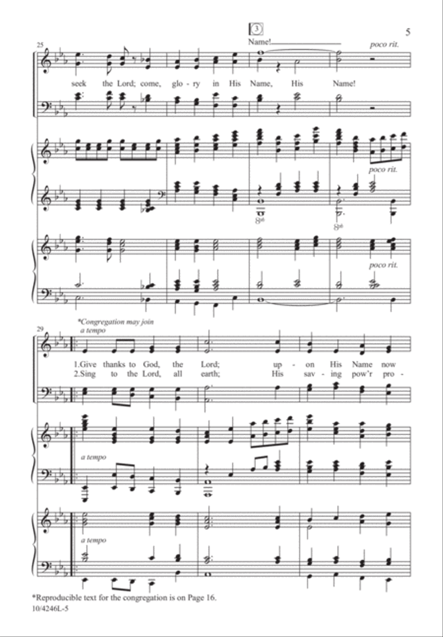Come, Glory in His Name Come, Glory in His Name 4-Part scores gallery preview page 6