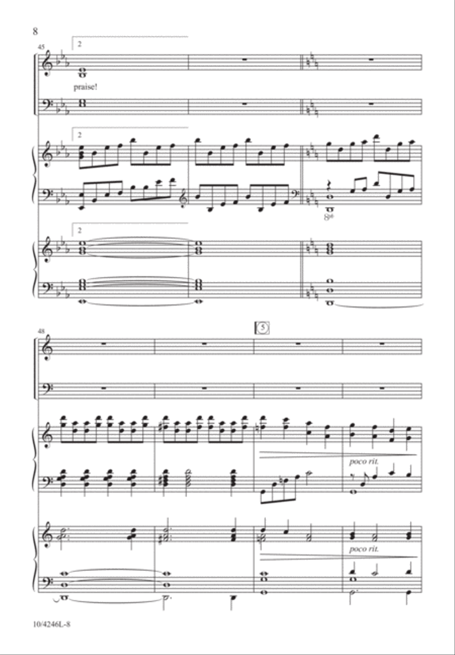 Come, Glory in His Name Come, Glory in His Name 4-Part scores gallery preview page 9