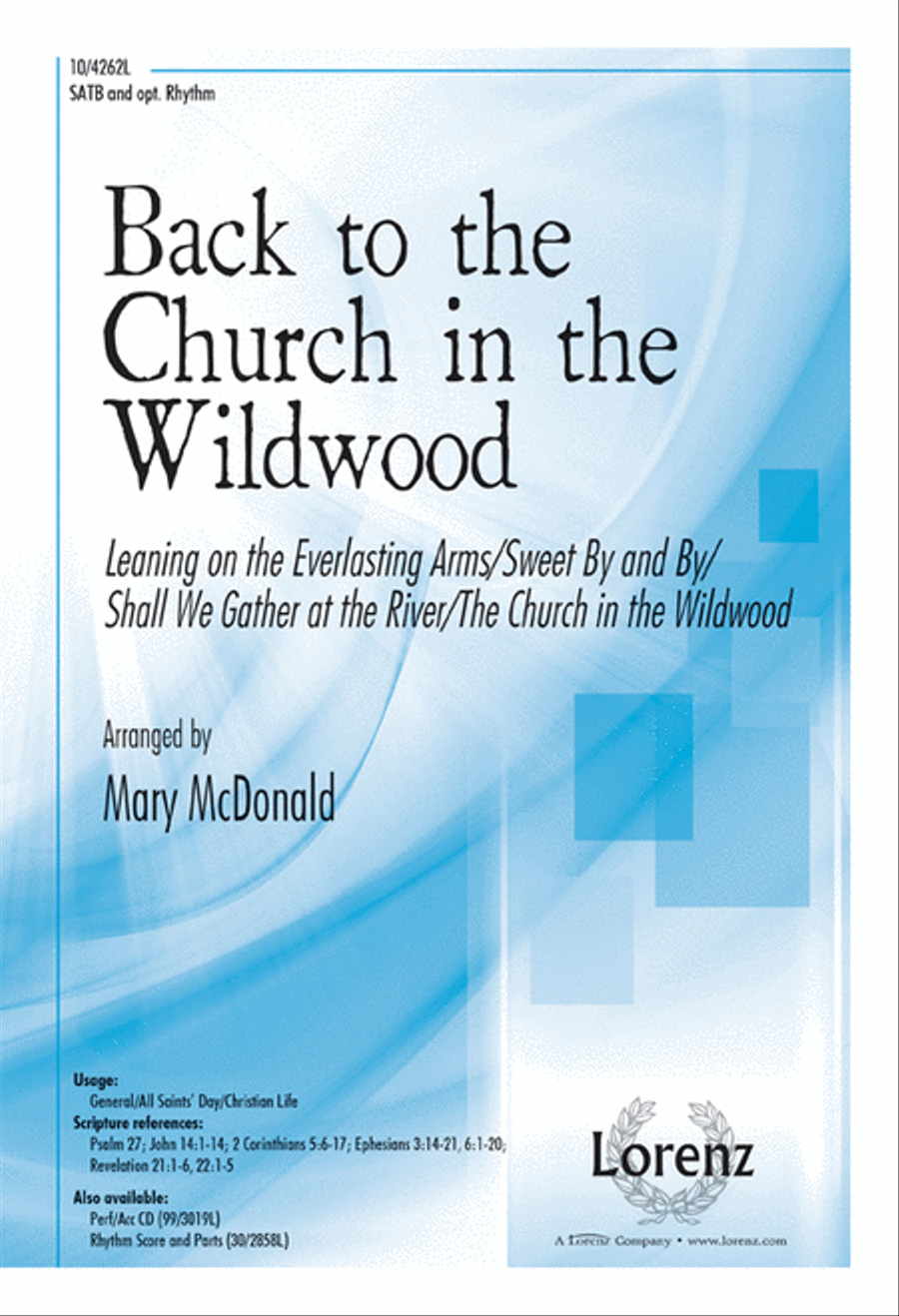 Back to the Church in the Wildwood 4-Part scores gallery preview page 1