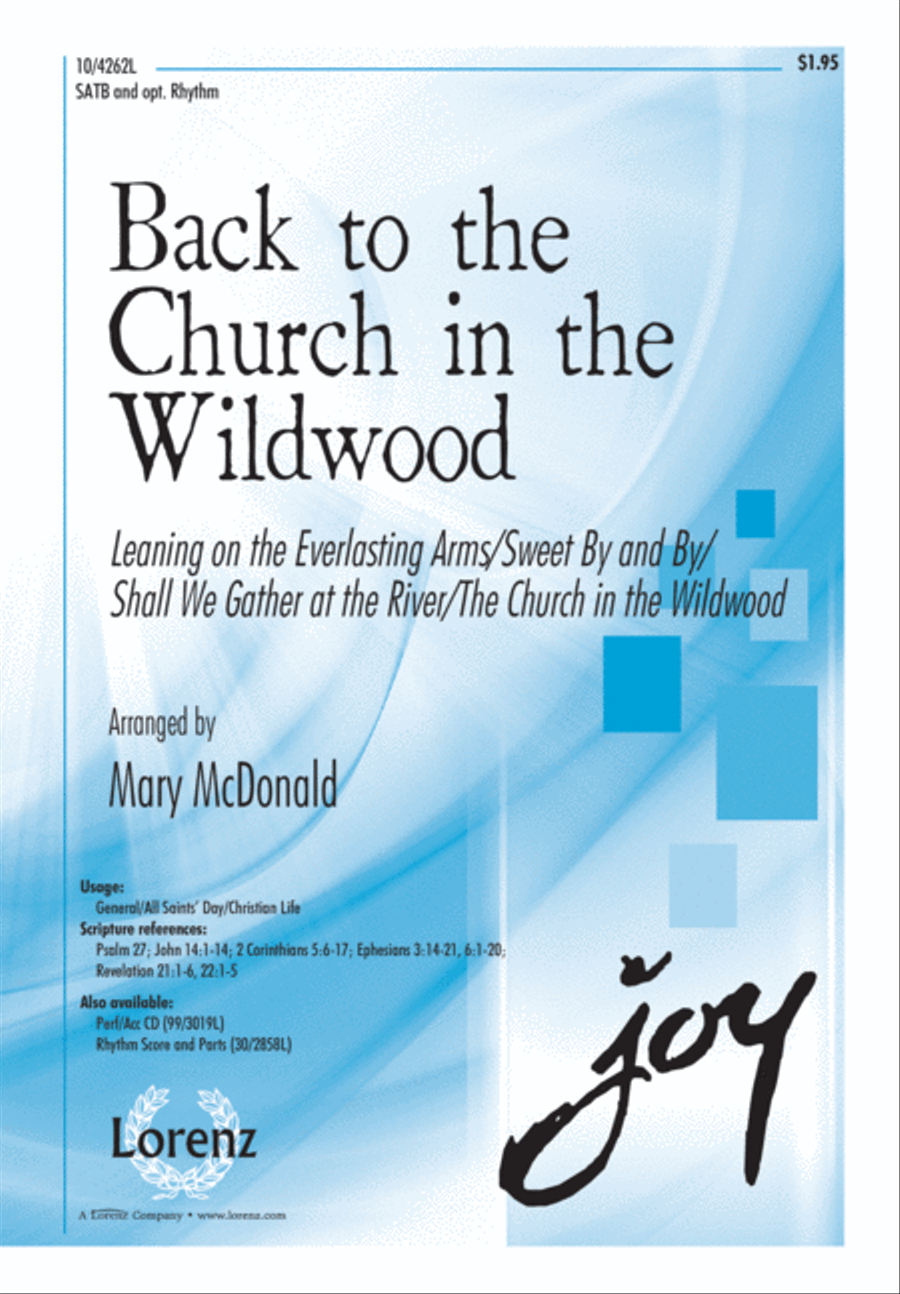 Back to the Church in the Wildwood 4-Part scores gallery preview page 2