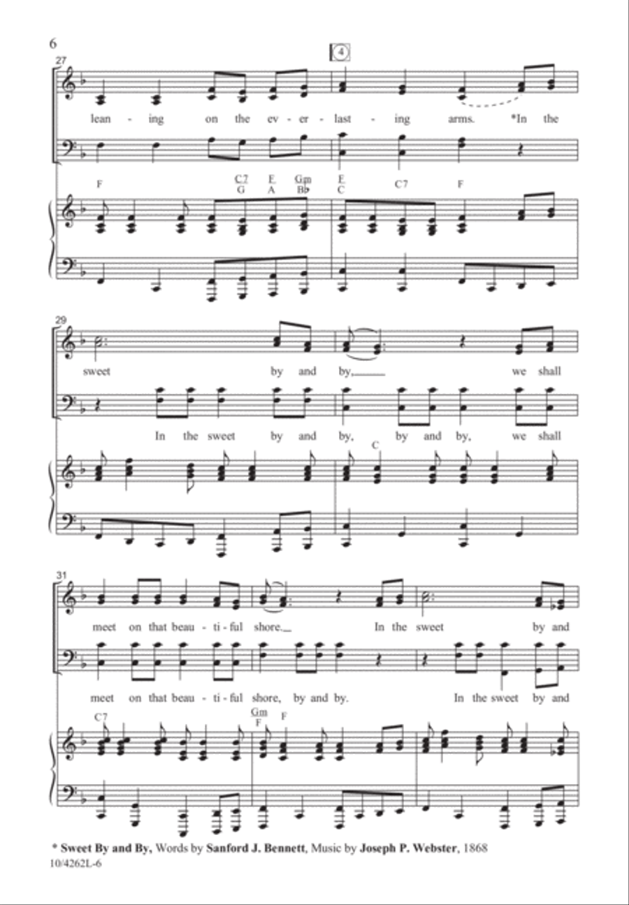 Back to the Church in the Wildwood 4-Part scores gallery preview page 7