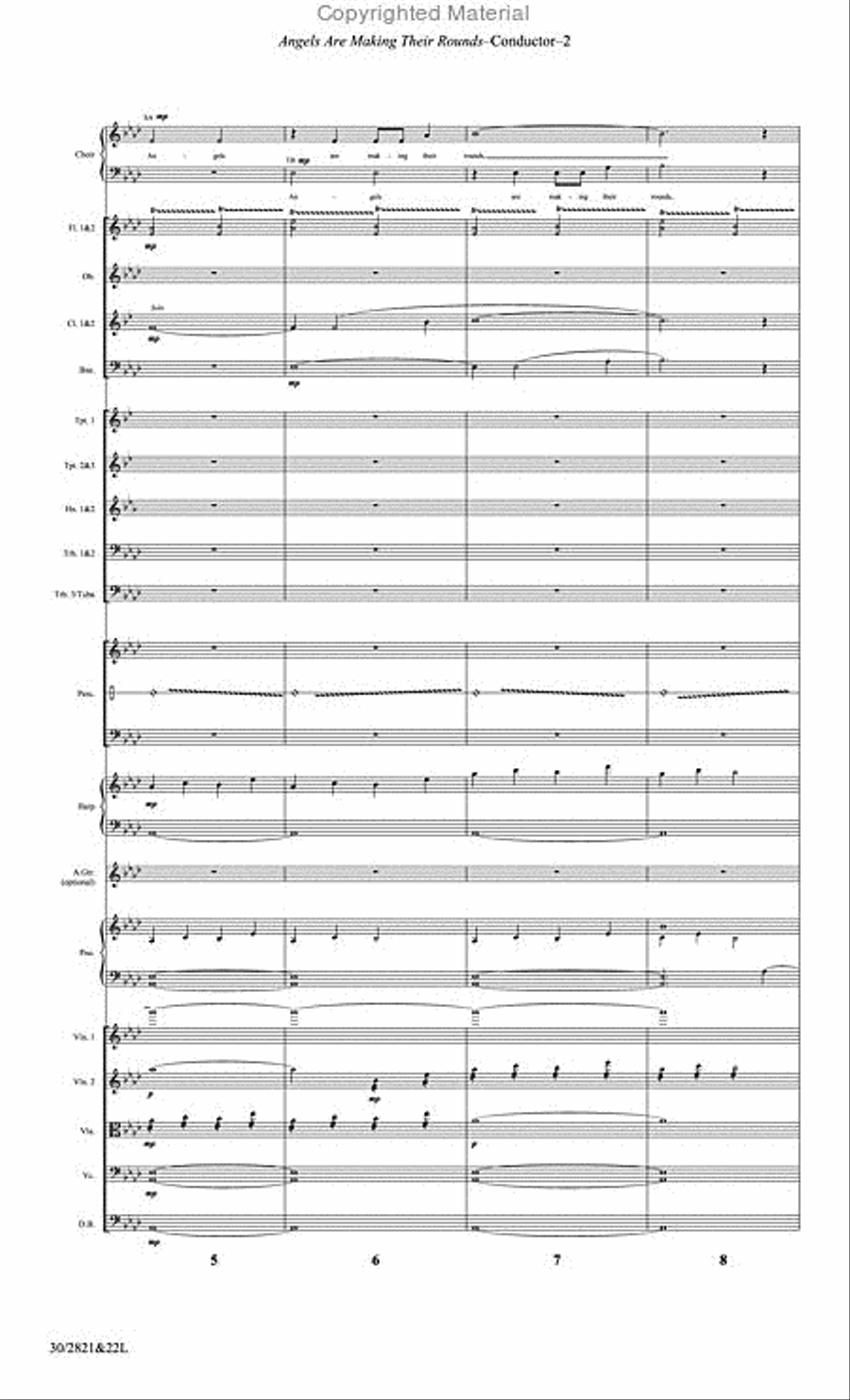 Angels Are Making Their Rounds - Orchestral Score and CD with Printable Parts Choir scores gallery preview page 3