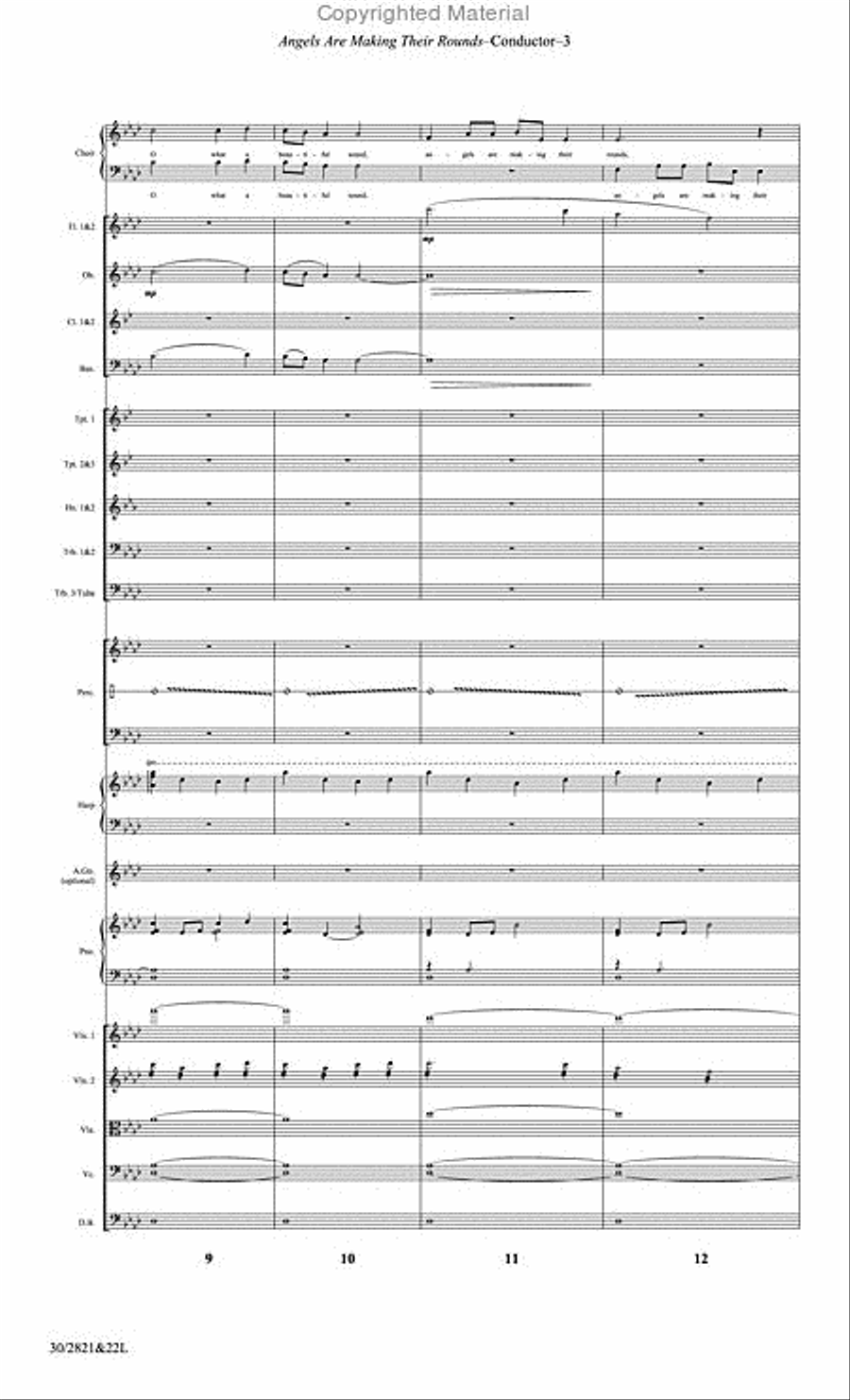 Angels Are Making Their Rounds - Orchestral Score and CD with Printable Parts Choir scores gallery preview page 4