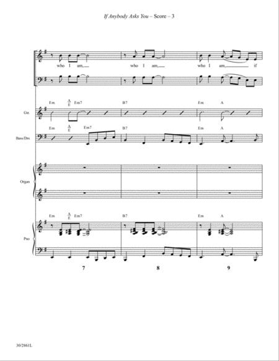 If Anybody Asks You - Rhythm Score and Parts Choir scores gallery preview page 4