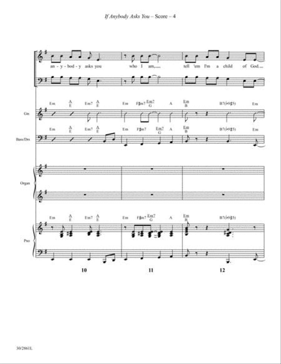 If Anybody Asks You - Rhythm Score and Parts Choir scores gallery preview page 5