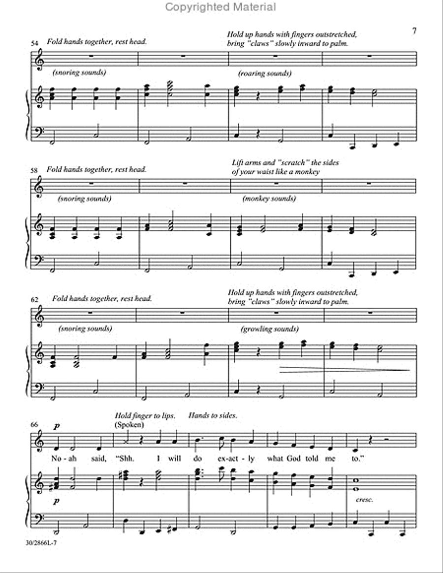 Sing Along with Sacred Songs - Songbook with Performance/Accompaniment CD Unison Choir scores gallery preview page 5
