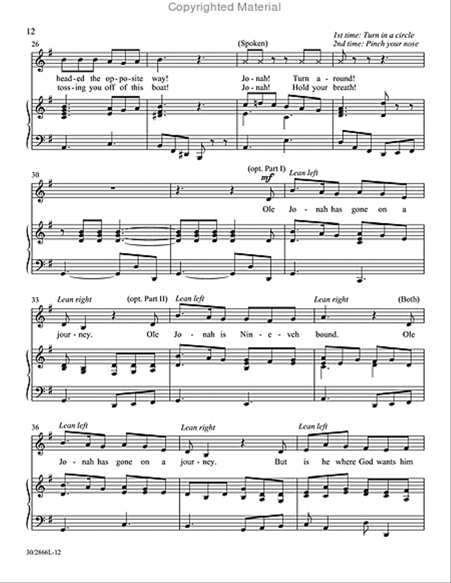 Sing Along with Sacred Songs - Songbook with Performance/Accompaniment CD Unison Choir scores gallery preview page 8