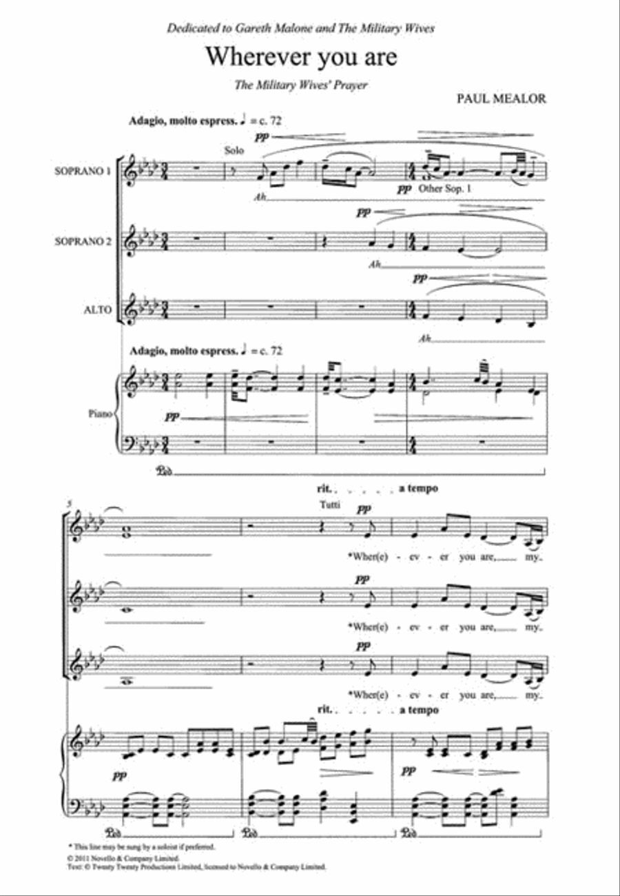 Wherever You Are Wherever You Are SSA scores gallery preview page 2