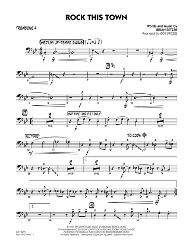 Rock This Town - Trombone 4