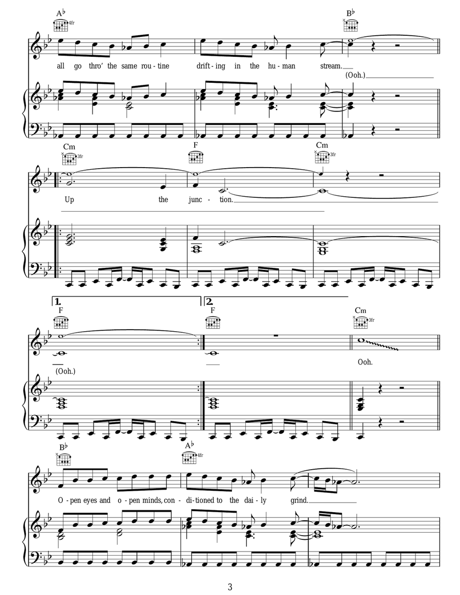 Up The Junction Up The Junction Acoustic Guitar scores gallery preview page 3
