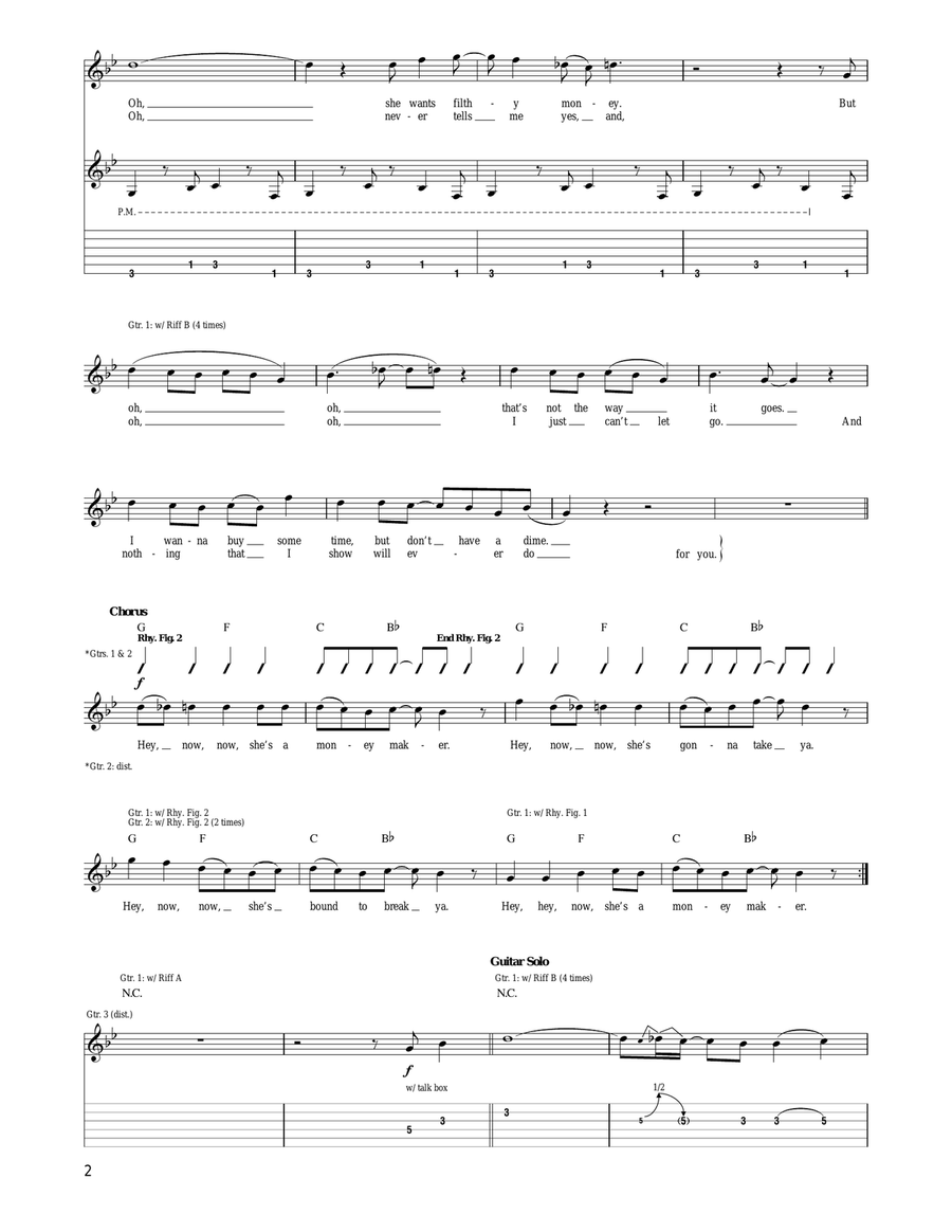 Money Maker Money Maker Acoustic Guitar scores gallery preview page 2
