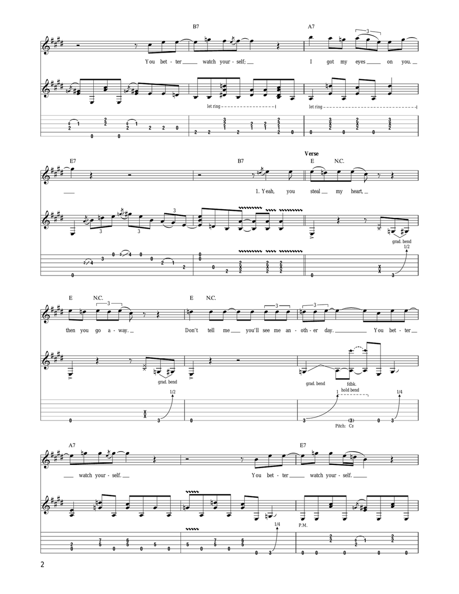 You Better Watch Yourself Acoustic Guitar scores gallery preview page 2