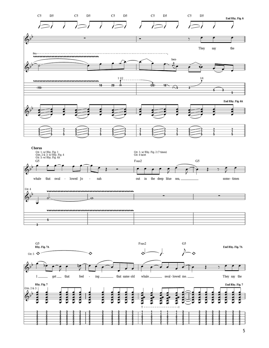 The Whale That Swallowed Jonah Acoustic Guitar scores gallery preview page 5