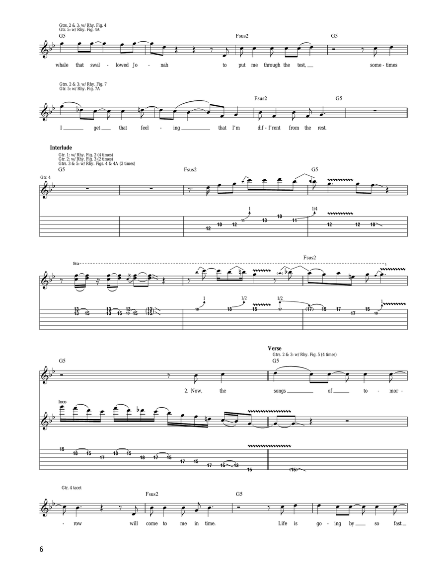 The Whale That Swallowed Jonah Acoustic Guitar scores gallery preview page 6