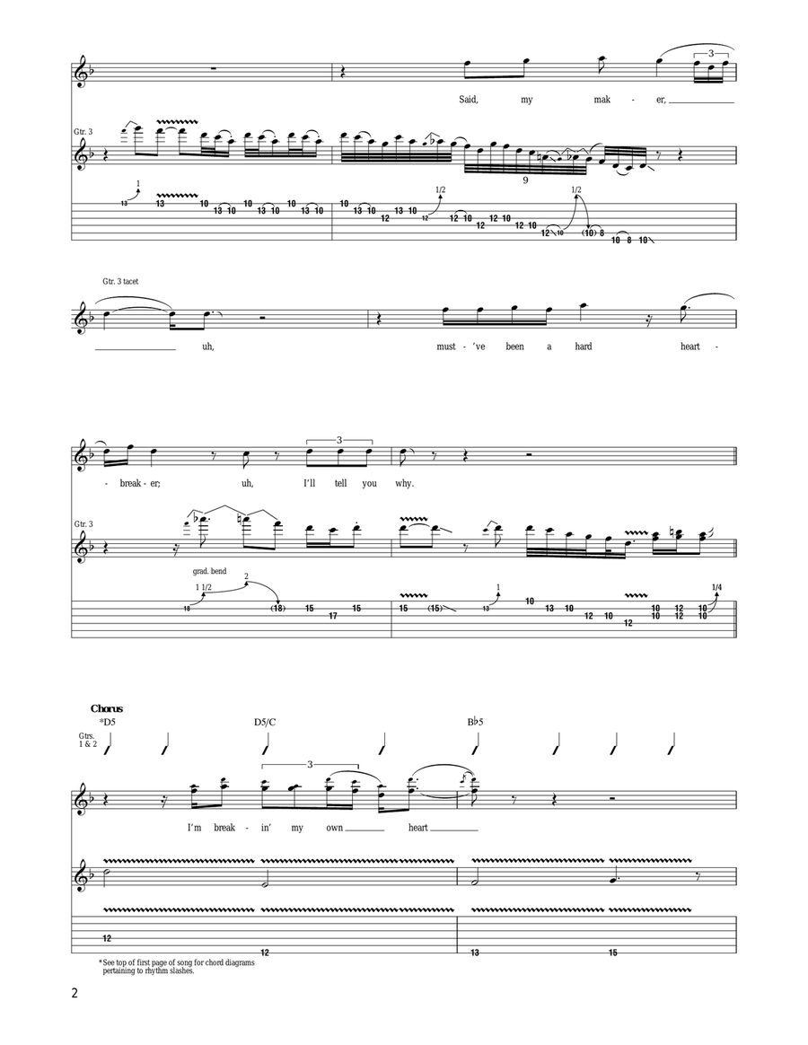Heartbreaker Heartbreaker Acoustic Guitar scores gallery preview page 2