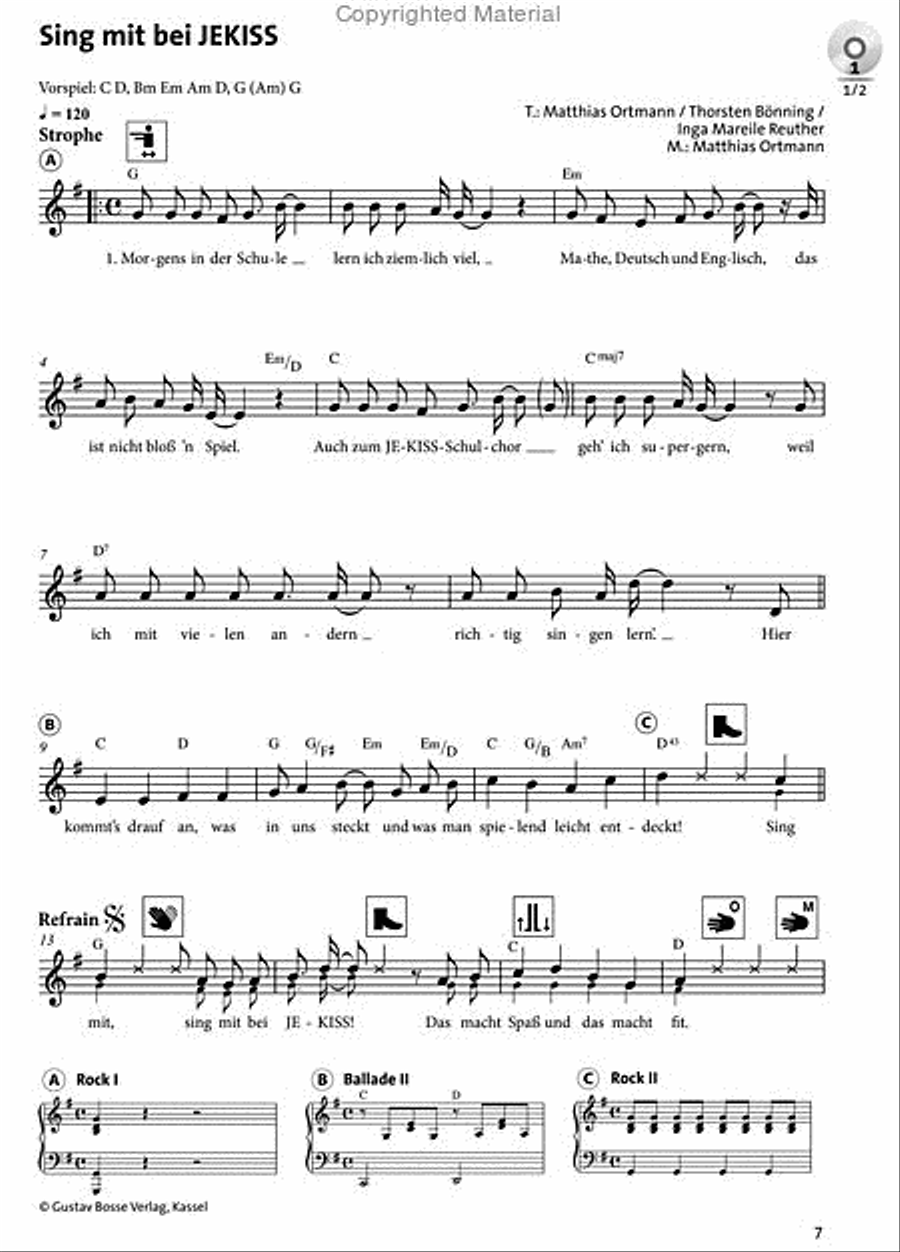 JEKISS. Sing mit! Liederbuch Children's Choir scores gallery preview page 2