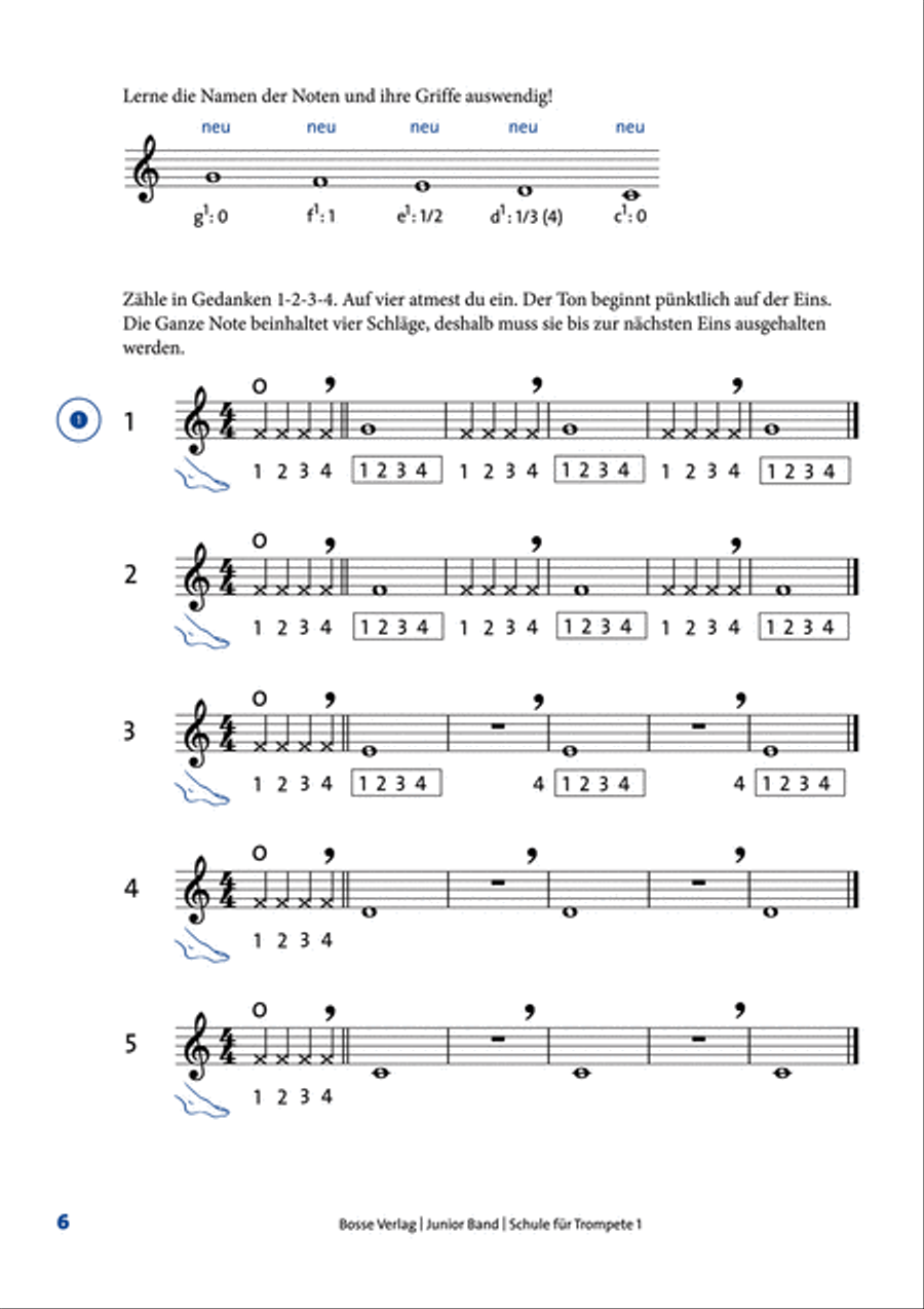Junior Band Schule 1 for Trompete / Euphonium in B Euphonium scores gallery preview page 3