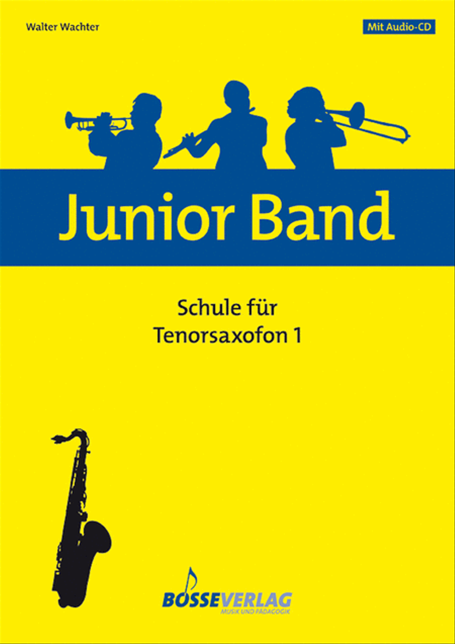 Junior Band Schule 1 for Tenorsaxofon (Sopransaxofon) Tenor Saxophone scores gallery preview page 1