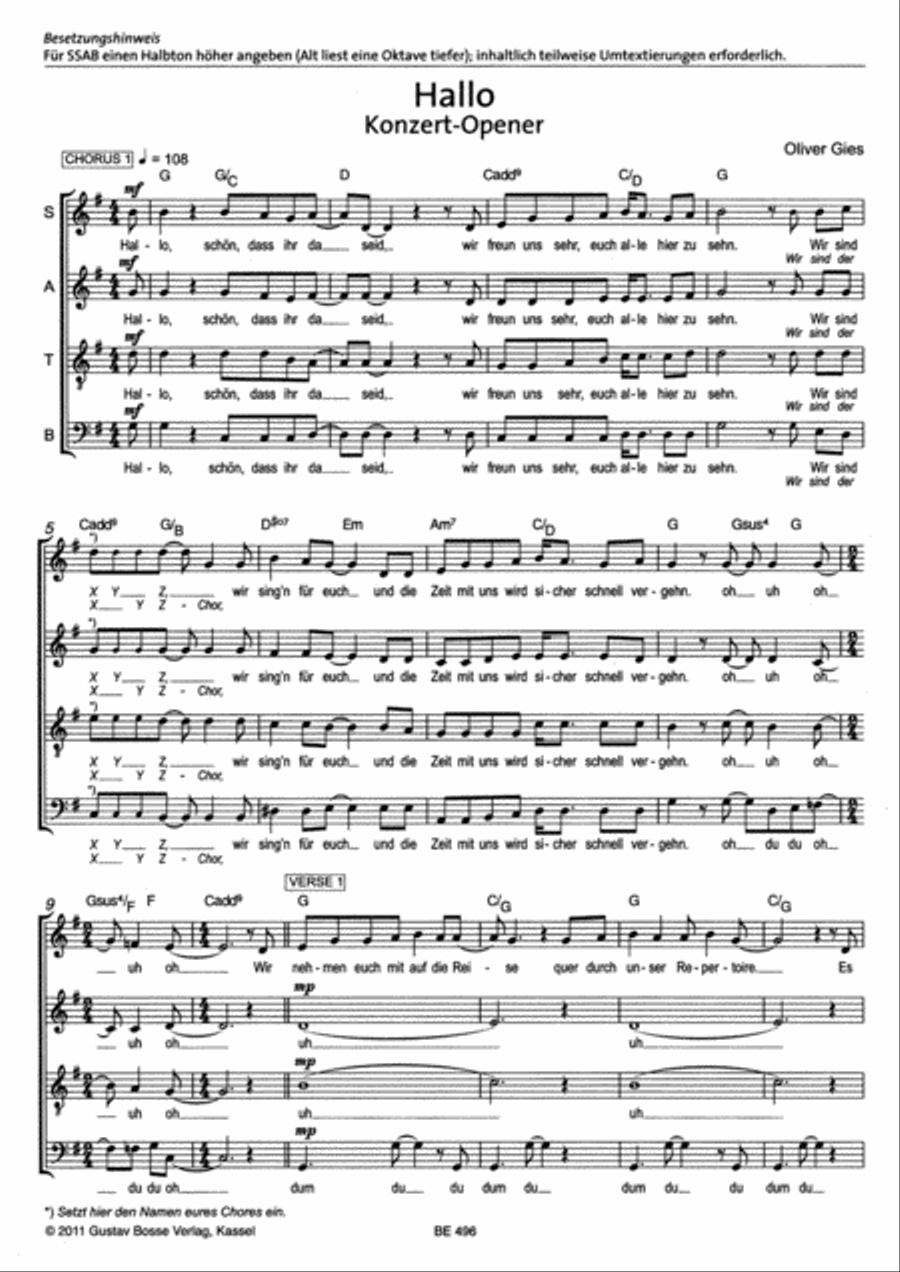 Warum sing ich eigentlich im Chor? Mixed Choir scores gallery preview page 2