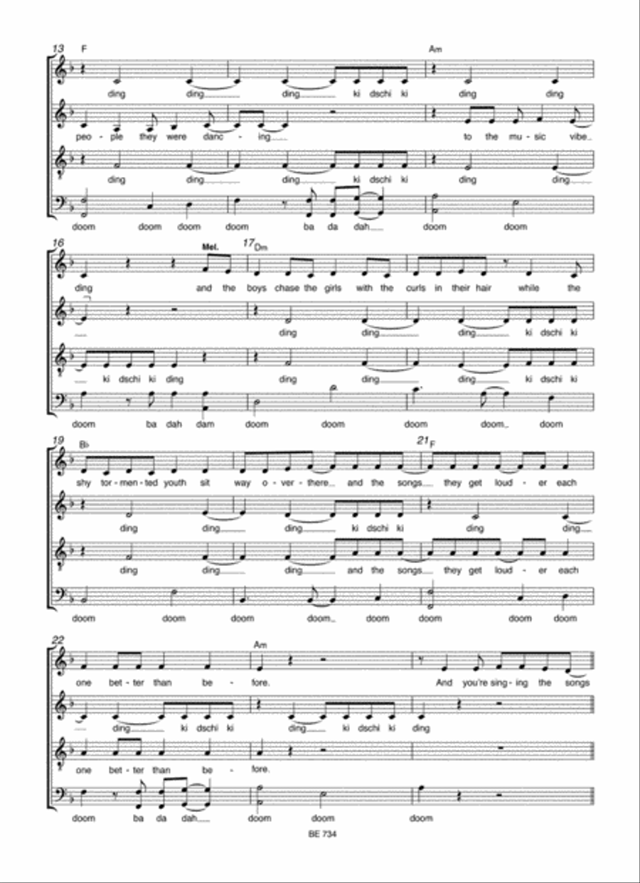 This is the life for gemischten Chor 4-Part scores gallery preview page 3