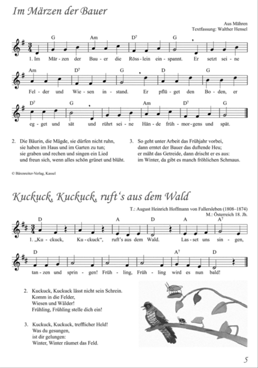 Unsere Volkslieder Classical Guitar scores gallery preview page 2
