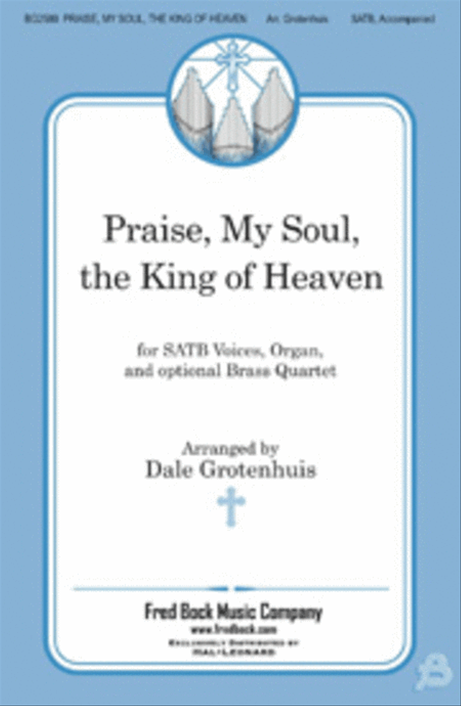 Praise, My Soul, the King of Heaven 4-Part scores gallery preview page 1