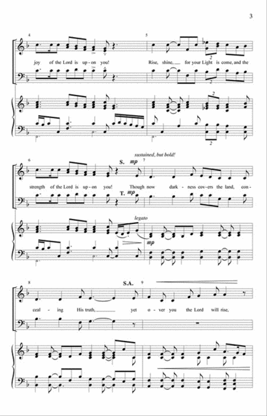 Arise! Arise! 4-Part scores gallery preview page 3