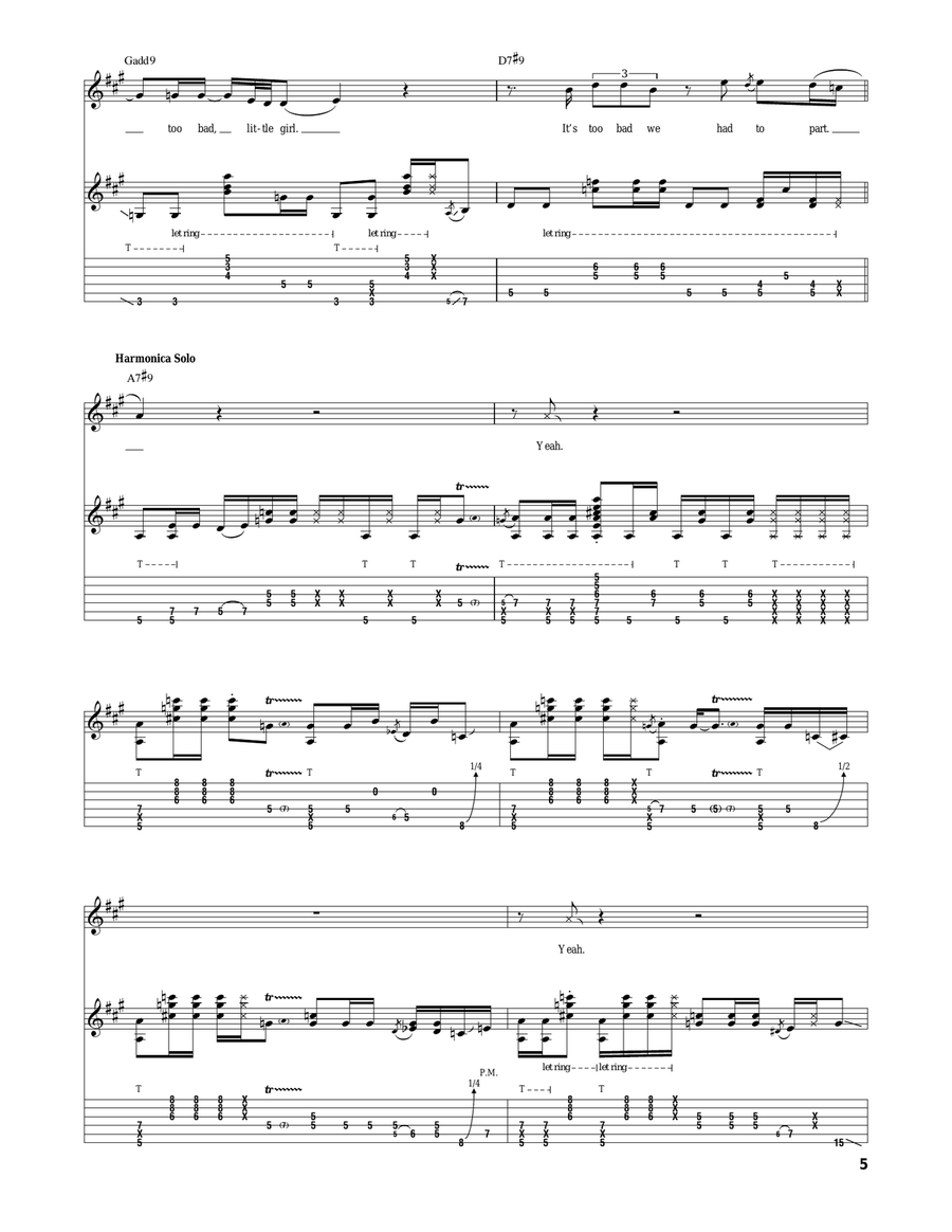Hear My Train A Comin' (Get My Heart Back Together) Acoustic Guitar scores gallery preview page 5