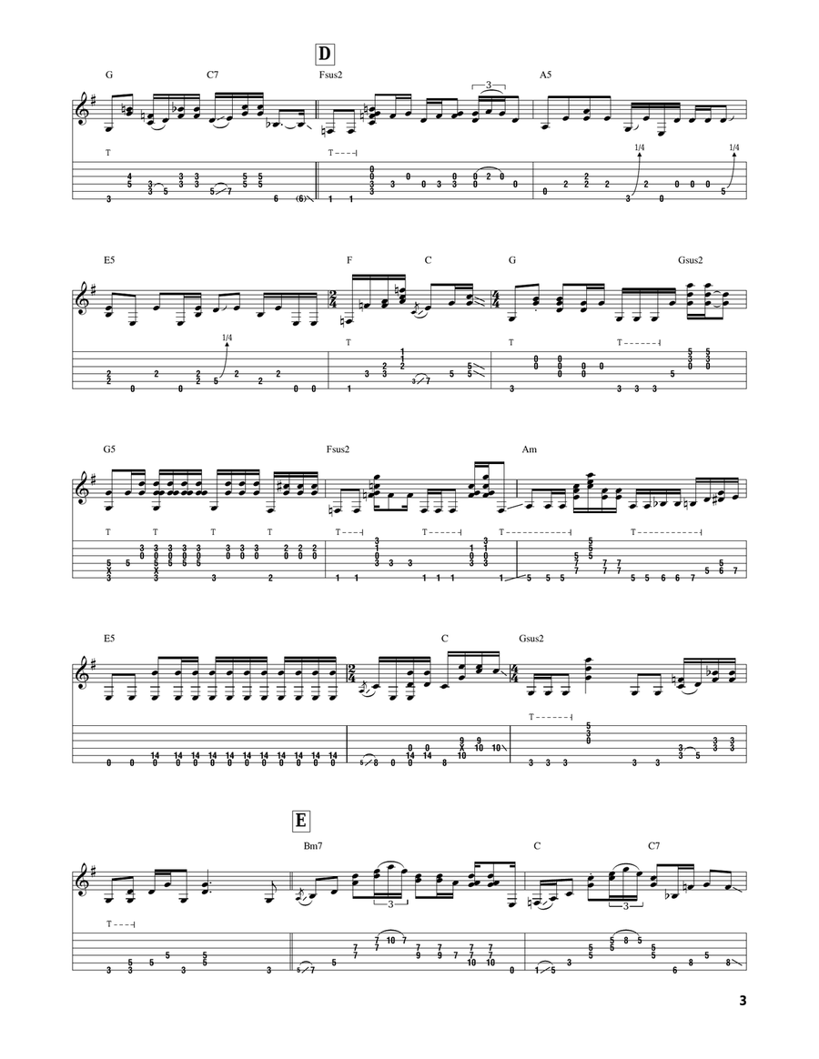Castles Made Of Sand Castles Made Of Sand Acoustic Guitar scores gallery preview page 3