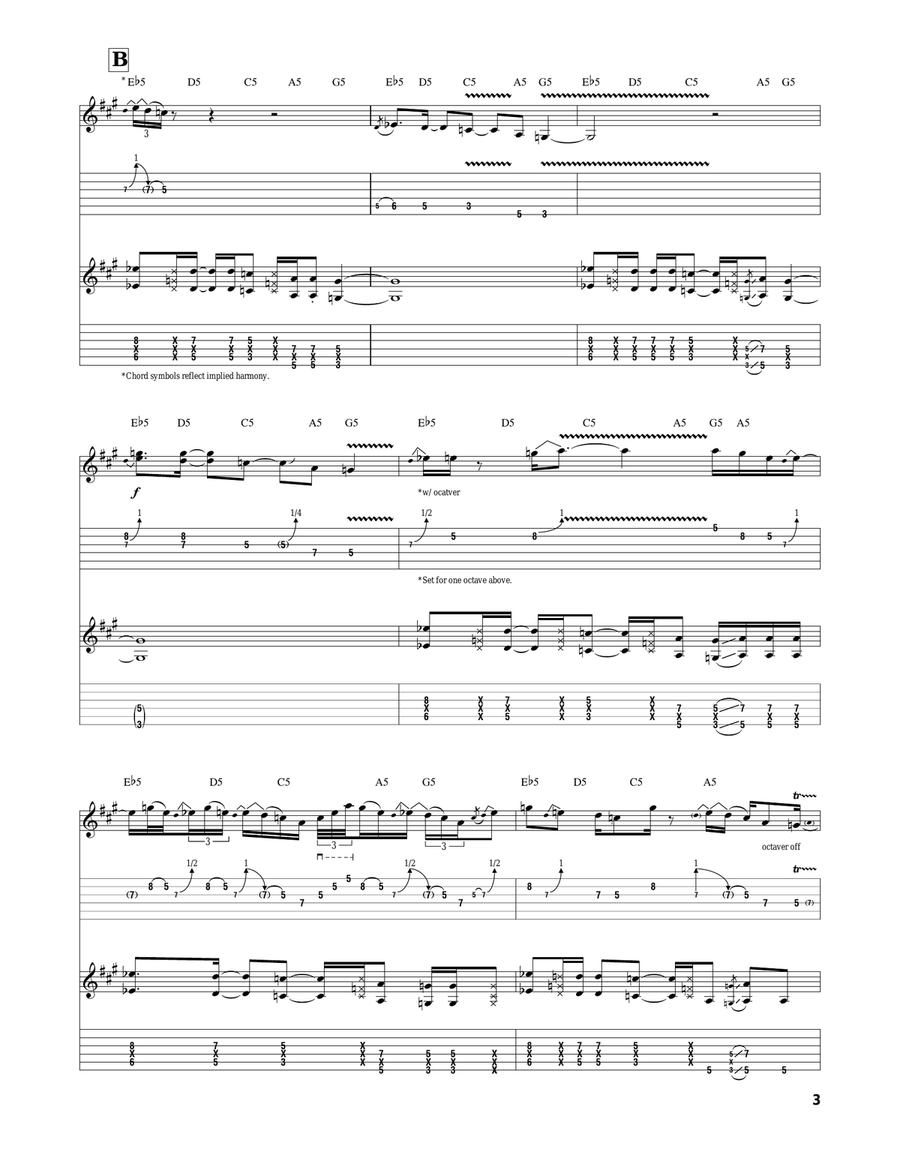 Little One Little One Guitar Tablature scores gallery preview page 3