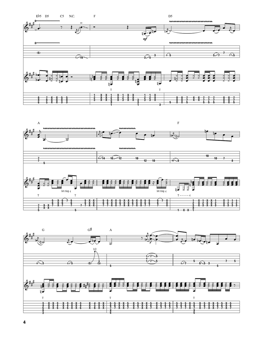 Little One Little One Guitar Tablature scores gallery preview page 4