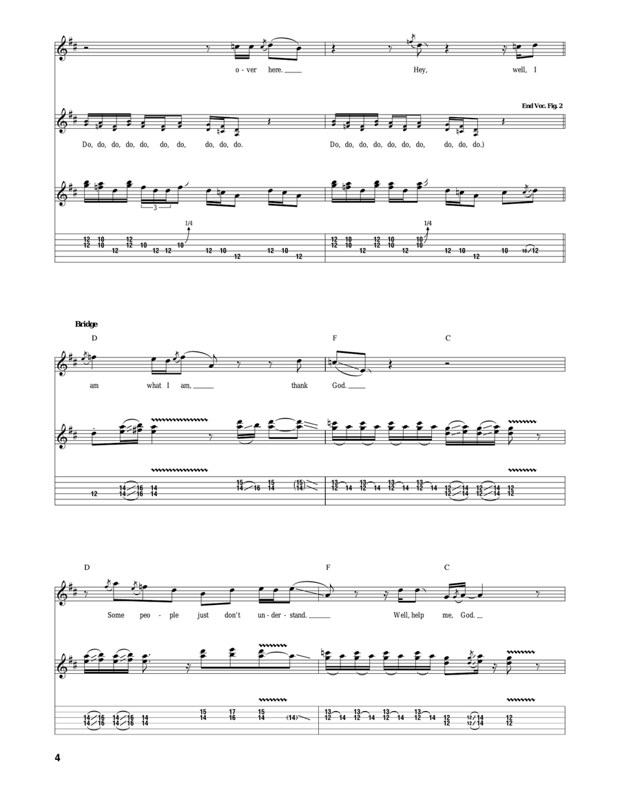 Message To Love (Message Of Love) Acoustic Guitar scores gallery preview page 4