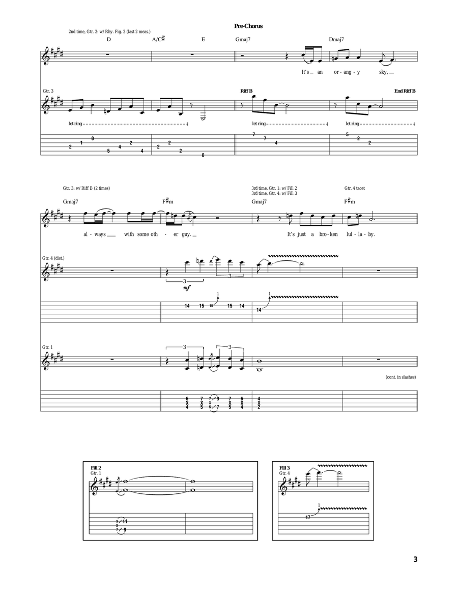 Bye Bye Love Bye Bye Love Acoustic Guitar scores gallery preview page 3
