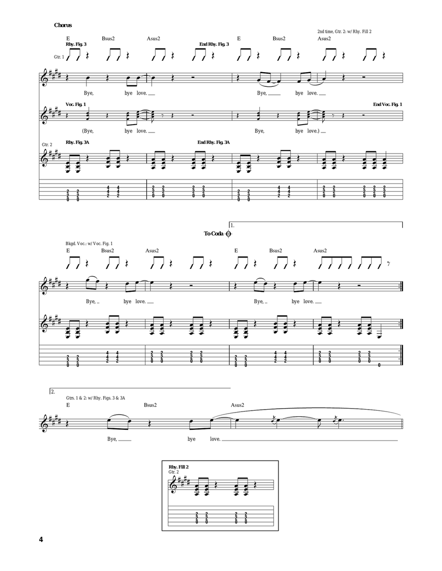 Bye Bye Love Bye Bye Love Acoustic Guitar scores gallery preview page 4