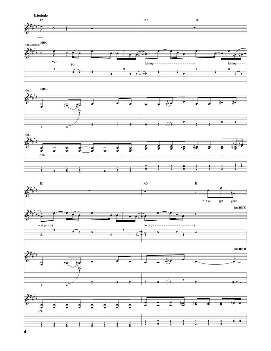 My Best Friend's Girl My Best Friend's Girl Acoustic Guitar scores gallery preview page 4