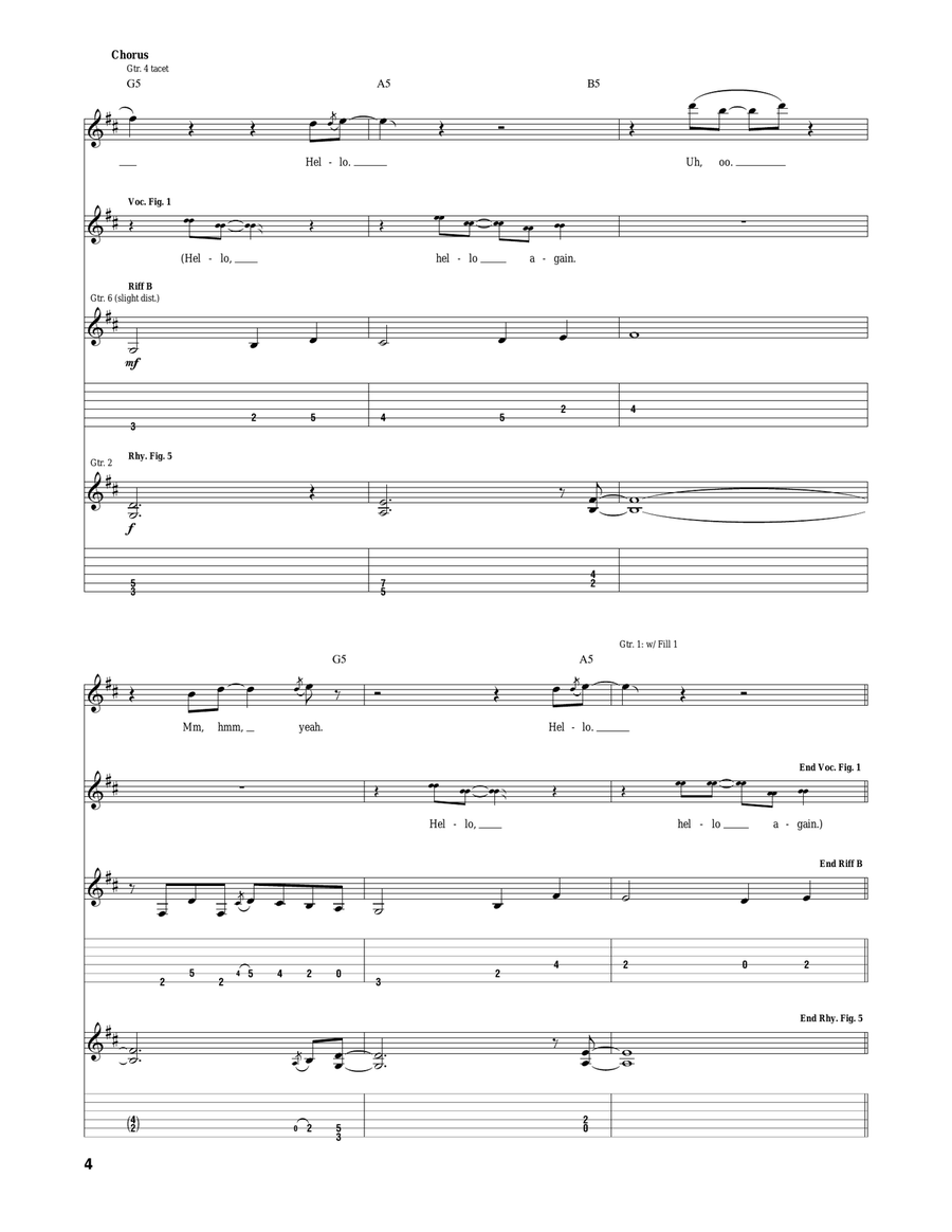 Hello Again Hello Again Acoustic Guitar scores gallery preview page 4