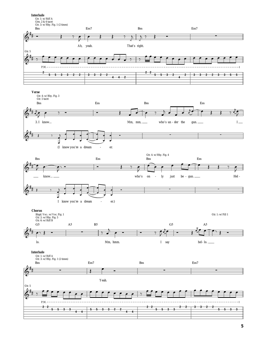 Hello Again Hello Again Acoustic Guitar scores gallery preview page 5
