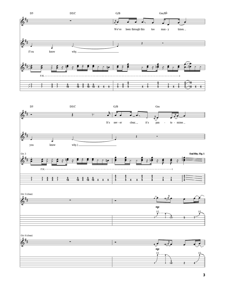 I'm Not The One Acoustic Guitar scores gallery preview page 3