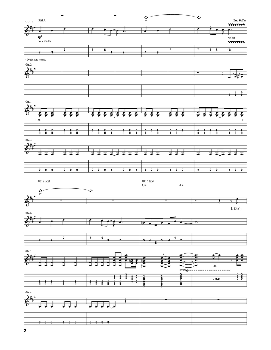 Let's Go Let's Go Acoustic Guitar scores gallery preview page 2