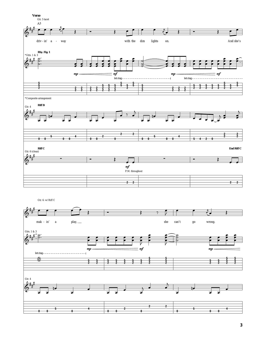 Let's Go Let's Go Acoustic Guitar scores gallery preview page 3